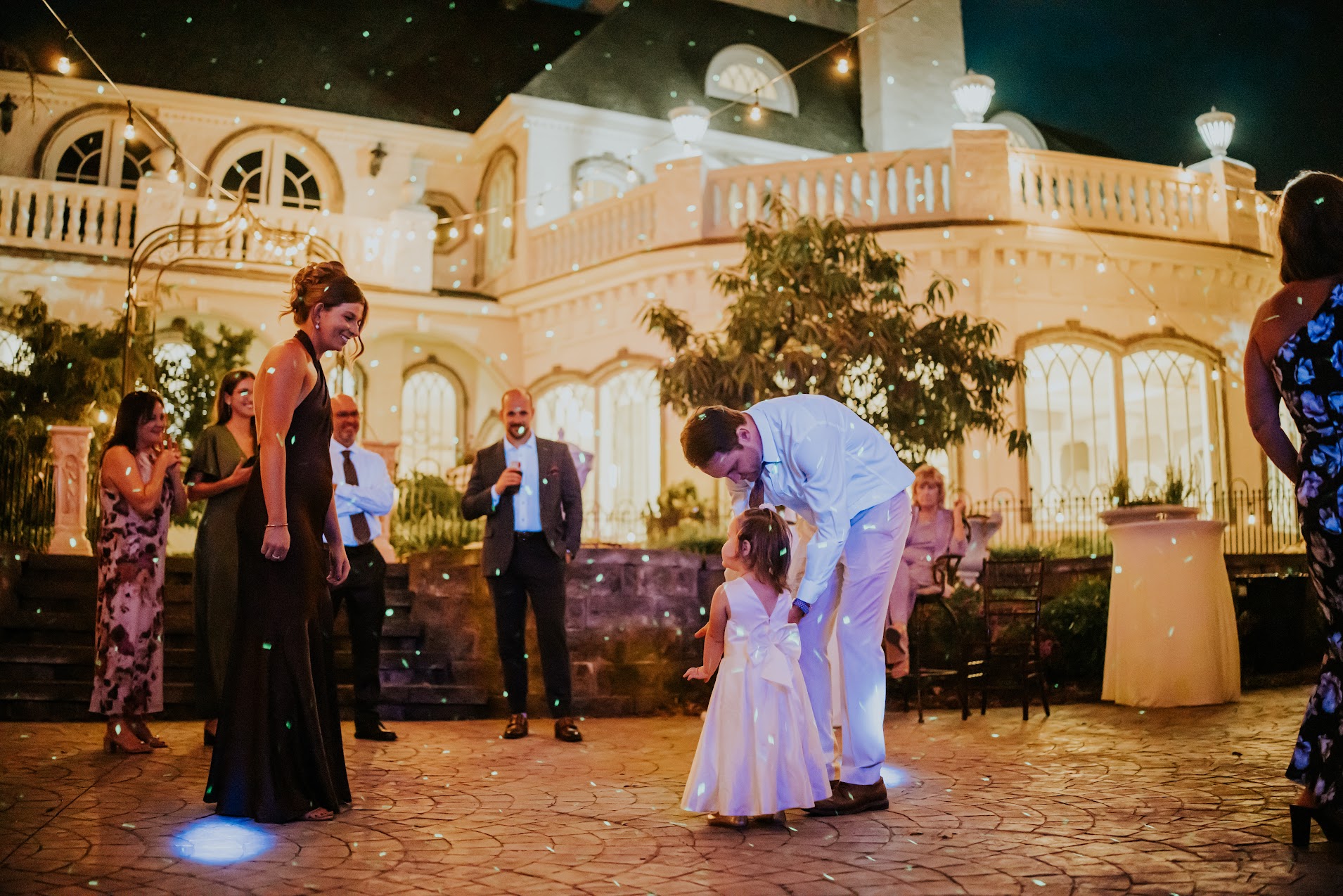 Outdoor Courtyard Reception Celebration