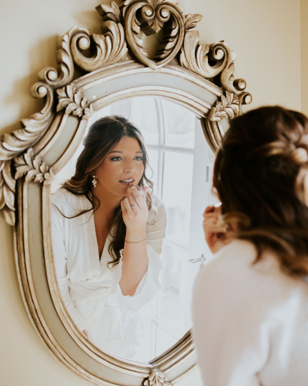 Bride at the Vanity Mirror